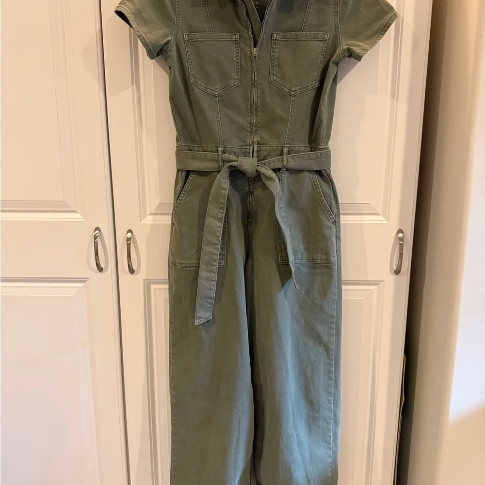 Anthropologie’s Good American Olive Green Jumpsuit - Picture 3 of 6
